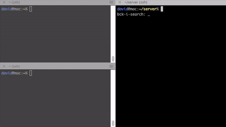 animation showing the single threaded server